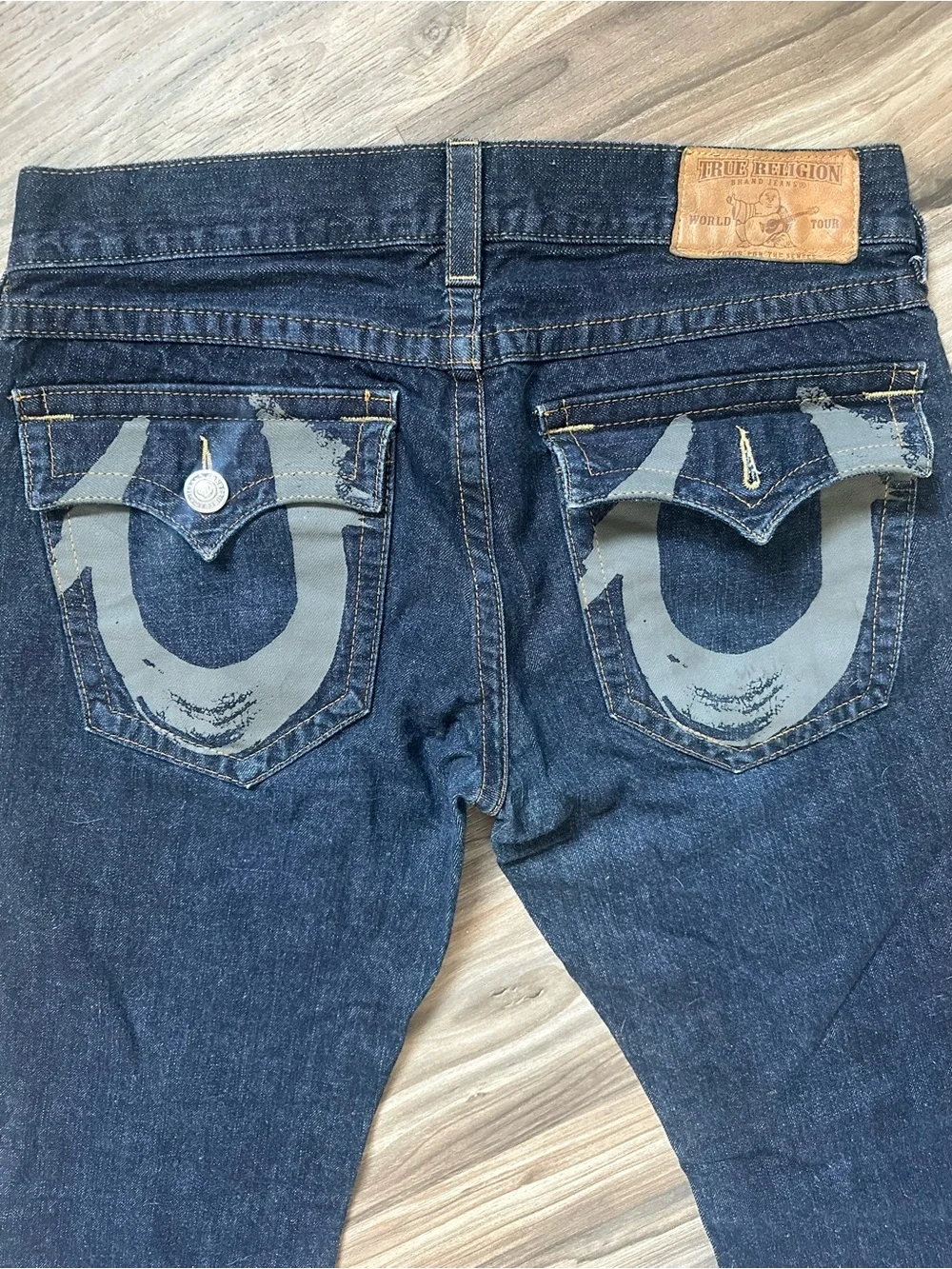True Religion Dark Blue Straight Leg Jeans
